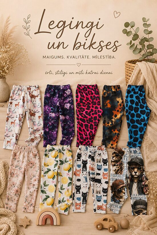 Legingi un bikses