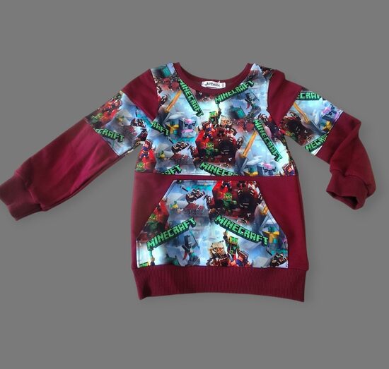 Džemperis "Minecraft" bordo