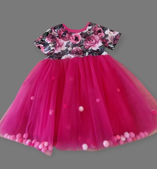 Kleita "Ziedi" kuplā bumbiņkleita