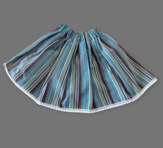 Svārciņi"Tautiskie" tirkizili