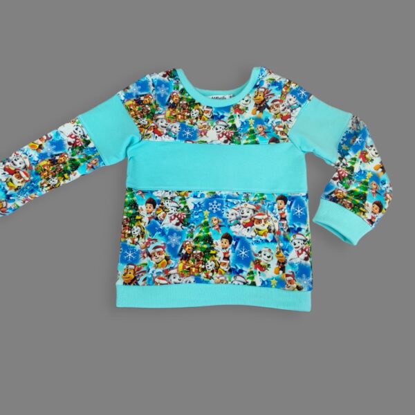 Džemperis "Ķepu-patruļa pie Ziemassvētku egles"  98 izm.