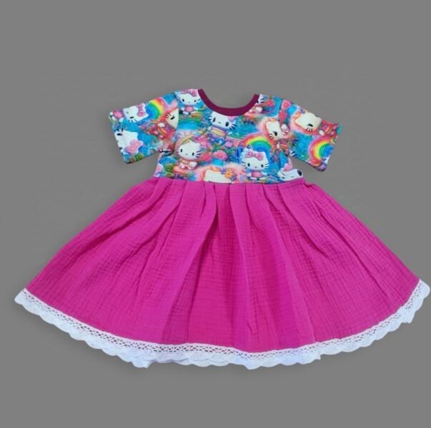 Kleita "Hello kitty"  rozā