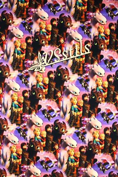 „Kā pieradināt pūķi ” (cena par 0,5m)